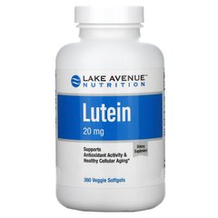 Лютеїн, Lutein, Lake Avenue Nutrition, 20 мг, 360 вегетаріанських капсул