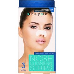 Смужки для чищення носа, Nu-Pore, 3 смужки