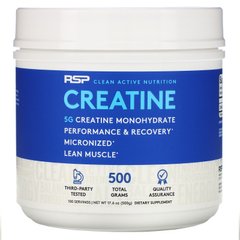 Моногідрат креатину, креатин у вигляді тонкоизмельченного порошку, RSP Nutrition, 17,6 унції (500 г)