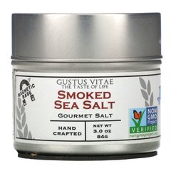 Морская соль копченая Gustus Vitae (Sea Salt) 84 г купить в Киеве и Украине