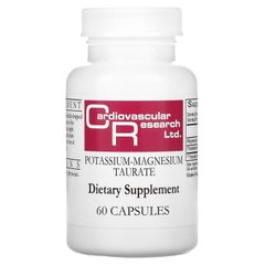 Магній Калій Таурат Cardiovascular Research Ltd. (Potassium-Magnesium Taurate) 60 капсул