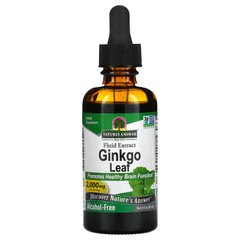 Гінкго без спирту, Nature's Answer, 500 мг, 2 рідких унцій (60 мл)