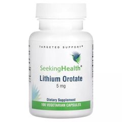 Литий оротат Seeking Health (Lithium Orotate) 5 мг 100 вегетарианских капсул купить в Киеве и Украине