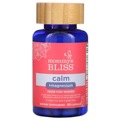 Заспокійливий + магній, для жінок, Calm + Magnesium, For Women, Mommy's Bliss, 90 капсул