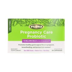 Пробіотик для вагітних, Flora, 30 вегетаріанських капсул