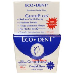 Зубная нить GentleFloss, мята, Eco-Dent, 40 ярдов (36,57 м) купить в Киеве и Украине
