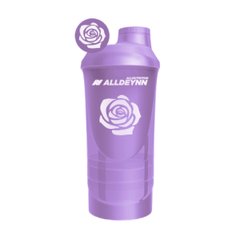 Шейкер 2 в 1 фиолетовая роза Allnutrition (Shaker 2 in 1 Purple Rose) 600 мл купить в Киеве и Украине