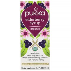 Органічний сироп бузини, Organic Elderberry Syrup, Pukka Herbs, 100 мл