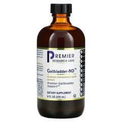 Premier Research Labs, Gallbladder-ND, рідкий екстракт, ферментований пробіотиками, 8 рідких унцій (235 мл)