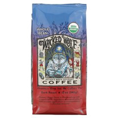 Ravens Brew Coffee, Кава Wicked Wolf, органічна, цільнозернова, темна обсмажування, 12 унцій (340 г)