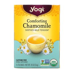 Успокаивающий чай с ромашкой Yogi Tea (Comforting Chamomile) 16 пакетиков 24 г купить в Киеве и Украине