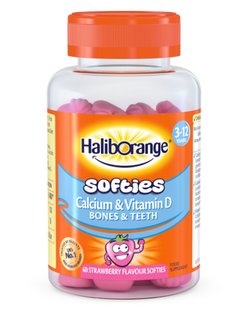 Кальций и Витамин Д для детей Haliborange (Kids Calcium & Vitamin D) 60 жевательных конфет купить в Киеве и Украине