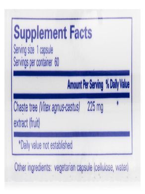 Vitex Pure Encapsulations (Chaste Tree Vitex) 60 capsules