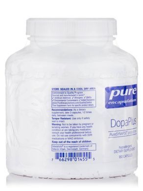 Витамины для настроения Допамин Pure Encapsulations (DopaPlus) 180 капсул купить в Киеве и Украине