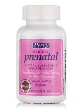 Перрі Пренатальний - гіпоалергенний, Perry Prenatal -Hypoallergenic, Kirkman labs, 200 капсул