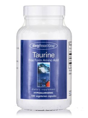 Таурин, Taurine, Allergy Research Group, 100 вегетаріанських капсул