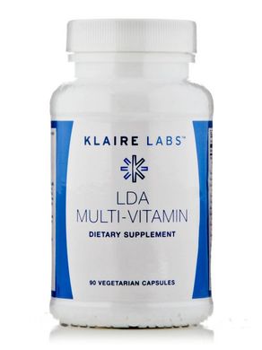 Мультивітаміни Klaire Labs (LDA Multi-Vitamin) 90 вегетаріанських капсул