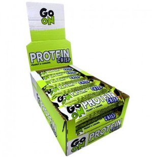 Хрустящие батончики арахис-карамель GoOn Nutrition (GoOn Crisp Bar) 24 шт по 50 г купить в Киеве и Украине