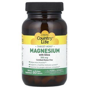Магний Country Life (Magnesium) 60 капсул купить в Киеве и Украине