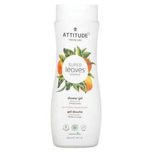 ATTITUDE, Super Leaves Science, Shower Gel, Energizing, Orange Leaves, 16 fl oz (473 ml) купить в Киеве и Украине
