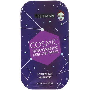 Cosmic, Holographic Exfoliating Mask, moisturizing amethyst, Freeman Beauty, 0.33 fluid ounces (10 ml)