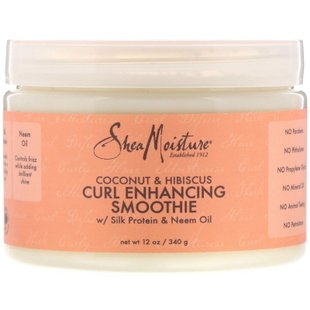 Смузи с завитками, Coconut & Hibiscus, Curl Enhancing Smoothie, SheaMoisture, 340 г купить в Киеве и Украине