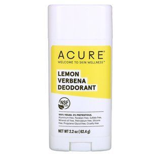 Deodorant, lemon and verbena, Acure, 63.78 g.