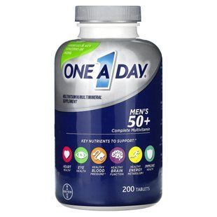 One-A-Day, Men's 50+, Complete Multivitamin, 200 tablets купить в Киеве и Украине