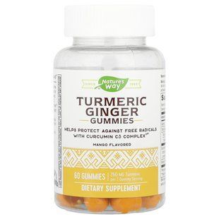 Chewable candies with turmeric and ginger, mango, 130 mg, 60 chewable candies