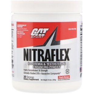Nitraflex, персик и манго, GAT, 300 г купить в Киеве и Украине