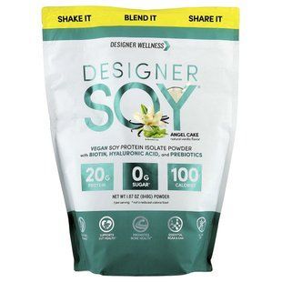 Designer Wellness, Designer Soy&reg;, порошок из сои, со вкусом бисквитного торта, 848 г (1,87 унции) купить в Киеве и Украине