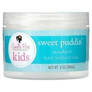 Camille Rose, Sweet Puddin', масляний крем для волосся з мандарином для дітей, 240 мл (8 унцій)