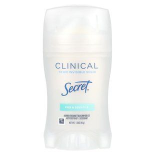 Secret, Clinical + Strength, антиперспірант, вільний та чутливий, 45 г (1,6 унції)