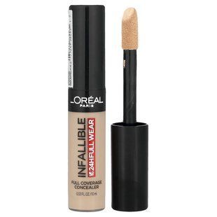L'Or&eacute;al, Infallible, Full Coverage Concealer, 345 Oatmeal, 0.33 fl oz (10 ml)