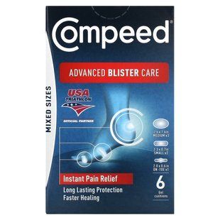 Compeed, Advanced Blister Care, Mixed Sizes, 6 Gel Cushions купить в Киеве и Украине