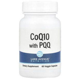 Коэнзим Q10 с PQQ, Lake Avenue Nutrition, 60 вегетарианских капсул купить в Киеве и Украине