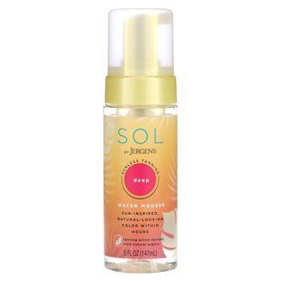 Jergens, Sol, Water Mousse Sunless Tanning, Deep, 5 fl oz (147 ml) купить в Киеве и Украине