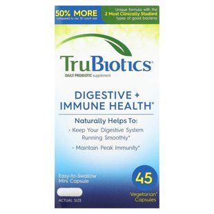 TruBiotics, Здоров&rsquo;я травної системи й імунітету, 45 вегетаріанських капсул