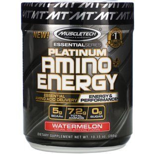 Complex of amino acids Muscletech (Platinum Amino Plus Energy) 288 g with watermelon flavor