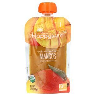 Детское пюре из манго органик Happy Family Organics (Baby Food) 4+ месяцев 99 г купить в Киеве и Украине