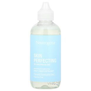 Neutrogena, Skin Perfecting, daily liquid exfoliant, for normal and combination skin, fragrance-free, 118 ml (4 fl oz).