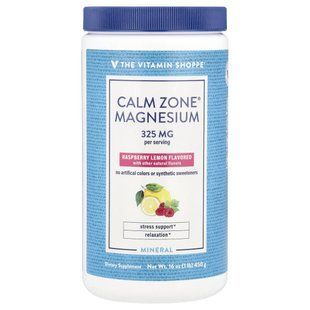 The Vitamin Shoppe, Calm Zone&reg;, Magnesium, Raspberry Lemon, 16 oz (450 g) купить в Киеве и Украине