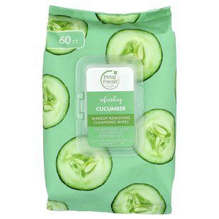 Petal Fresh, Makeup Removing Cleansing Wipes, Refreshing Cucumber, 60 Wipes
