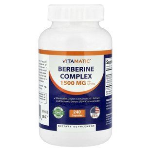 Vitamatic, Berberine Complex, 240 Capsules купить в Киеве и Украине