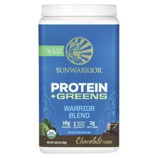 Sunwarrior, Warrior Blend, Protein + Greens, Chocolate, 1.65 lb (750 g) купить в Киеве и Украине