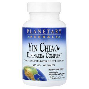 Planetary Herbals, Yin Chiao-Echinacea Complex&trade;, 60 таблеток купить в Киеве и Украине