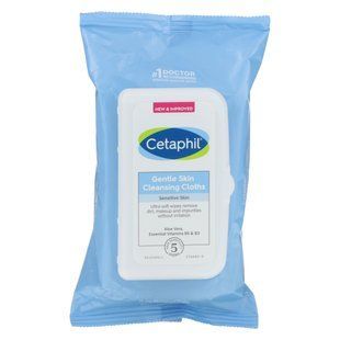 Cetaphil, Gentle Skin Cleansing Cloths, Fragrance Free, 25 Pre-Moistened Cloths купить в Киеве и Украине