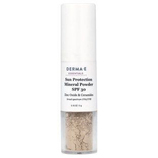 DERMA E, Essentials, сонцезахисна мінеральна пудра, SPF 30, 5 г (0,16 унції)
