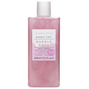 Пена для ванны жемчужная ванна ягода асаи Sunday Rain (Pamper Time Bubble Bath Acai Berry) 450 мл купить в Киеве и Украине