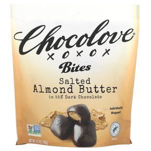 Salted Almond Butter in 55% Dark Chocolate, Chocolove, 100 g